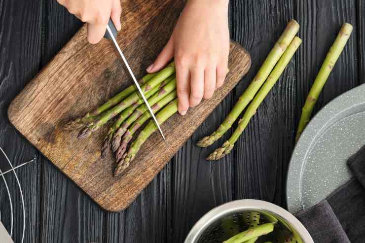 pasta con asparagi e gamberi