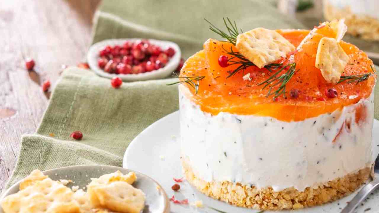 mini cheesecake salmone