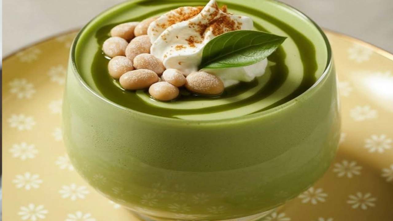 mousse al tè matcha