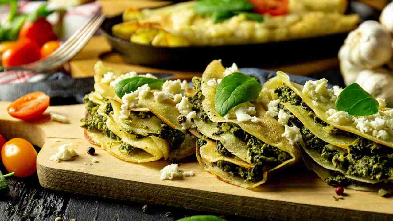 Crepes di spinaci