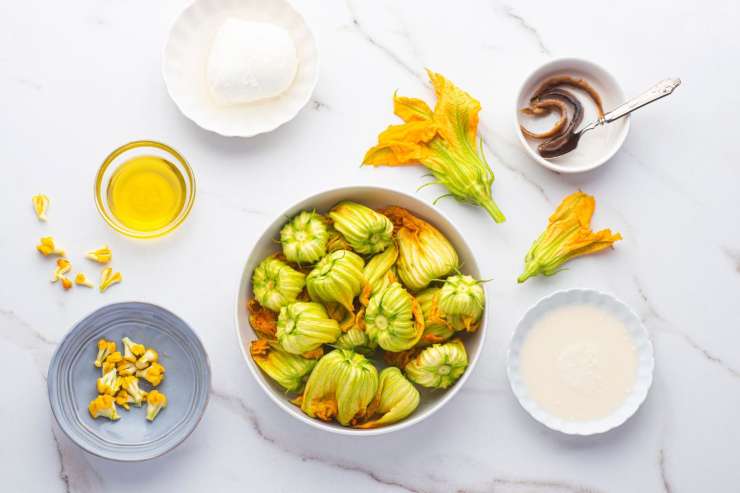 frittelle di fiori di zucca farcite