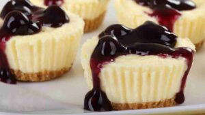 mini cheesecake ai mirtilli