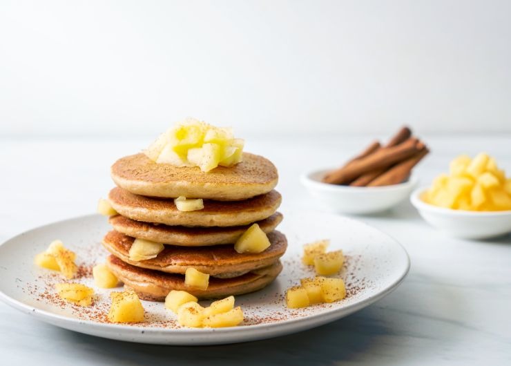 frittelle con mela e cannella