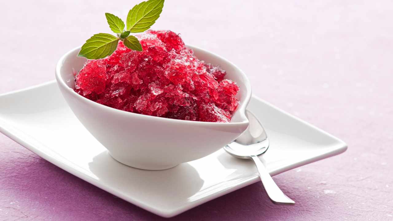 granita alle fragole