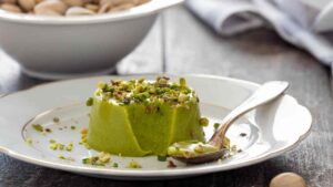 panna cotta al pistacchio