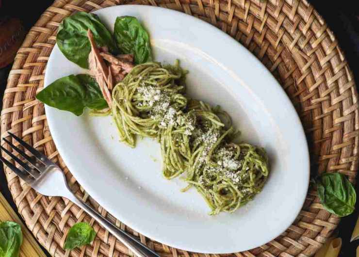 spaghetti pesto tonno