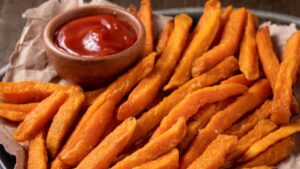 patatine dolci fritte