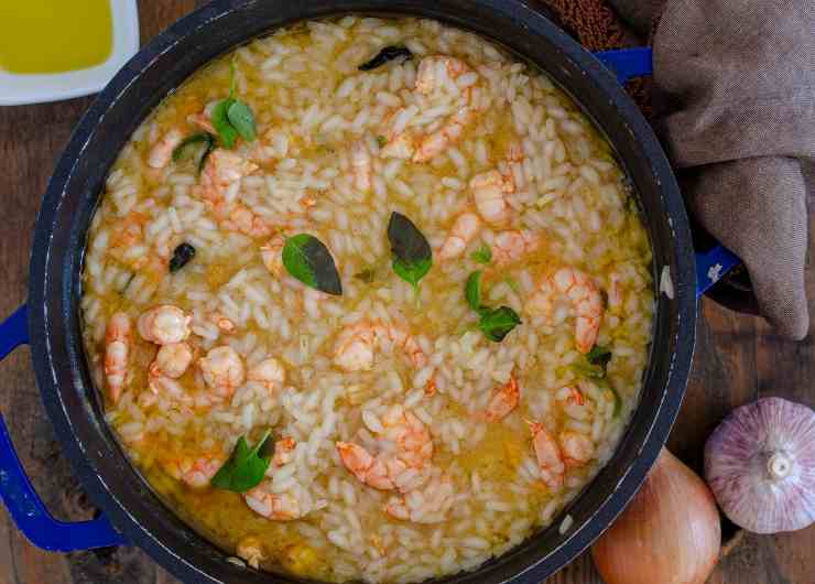 risotto con i gamberi