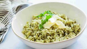 risotto con il pesto