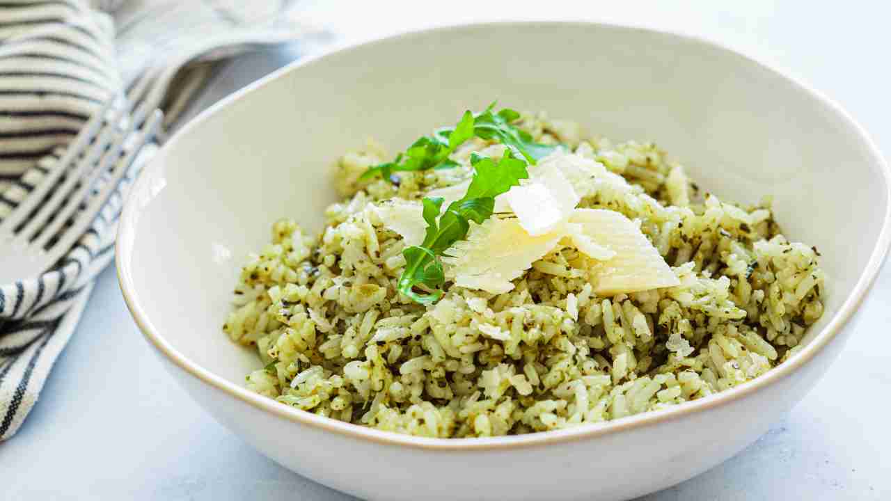 risotto con il pesto