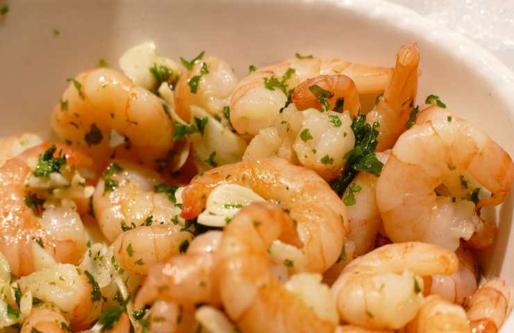 polpa di scampi e gamberi