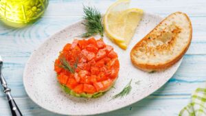 tartare di salmone e avocado