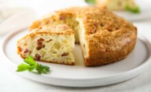 torta rustica con ricotta e pesto