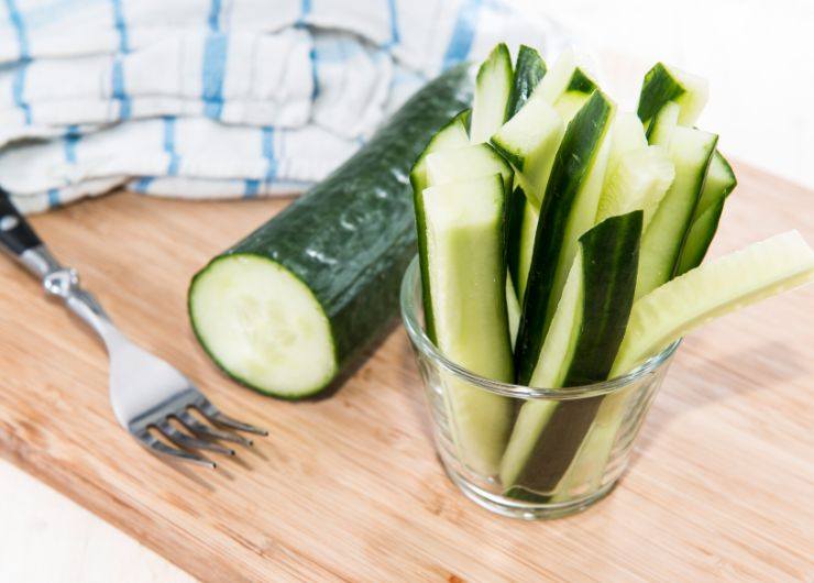 zucchine tagliate a stick