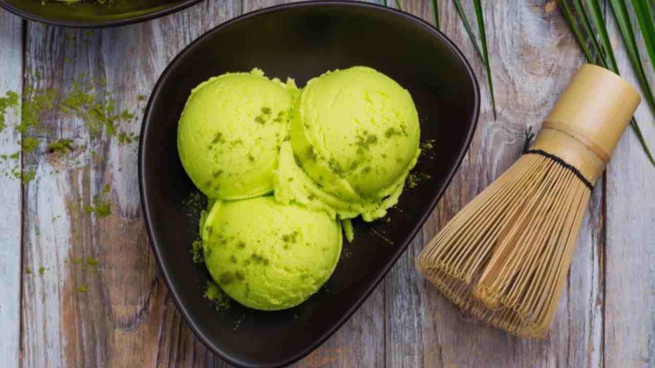 Gelato al tè matcha