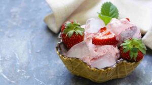 Gelato di fragole