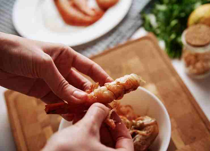 crepe con i gamberetti
