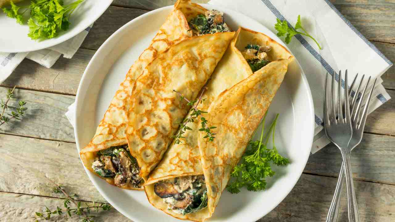 crepes ai funghi