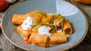 pasta in crema di peperoni