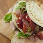 piadina flash rucola e prosciutto
