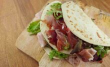 piadina flash rucola e prosciutto