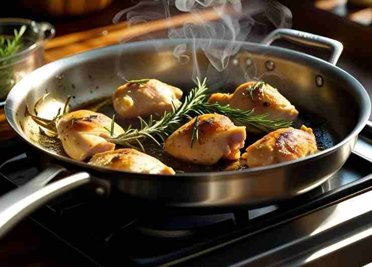 pollo con le patate in padella