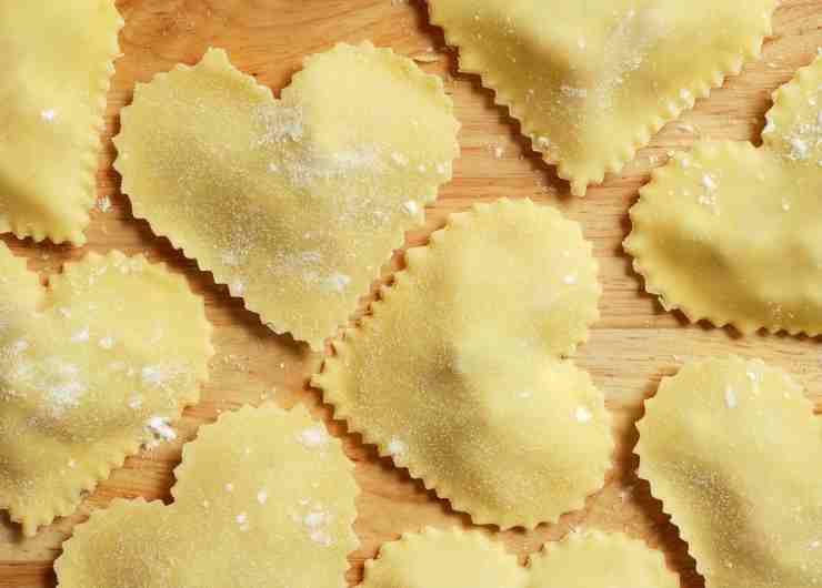 ravioli a forma di cuore