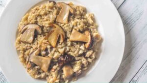 risotto funghi e salsiccia