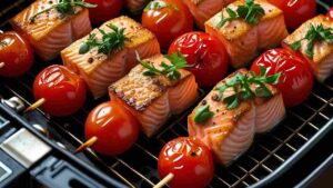 spiedini salmone