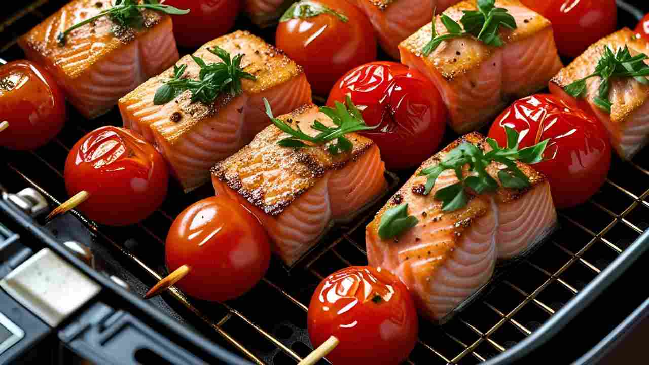 spiedini salmone