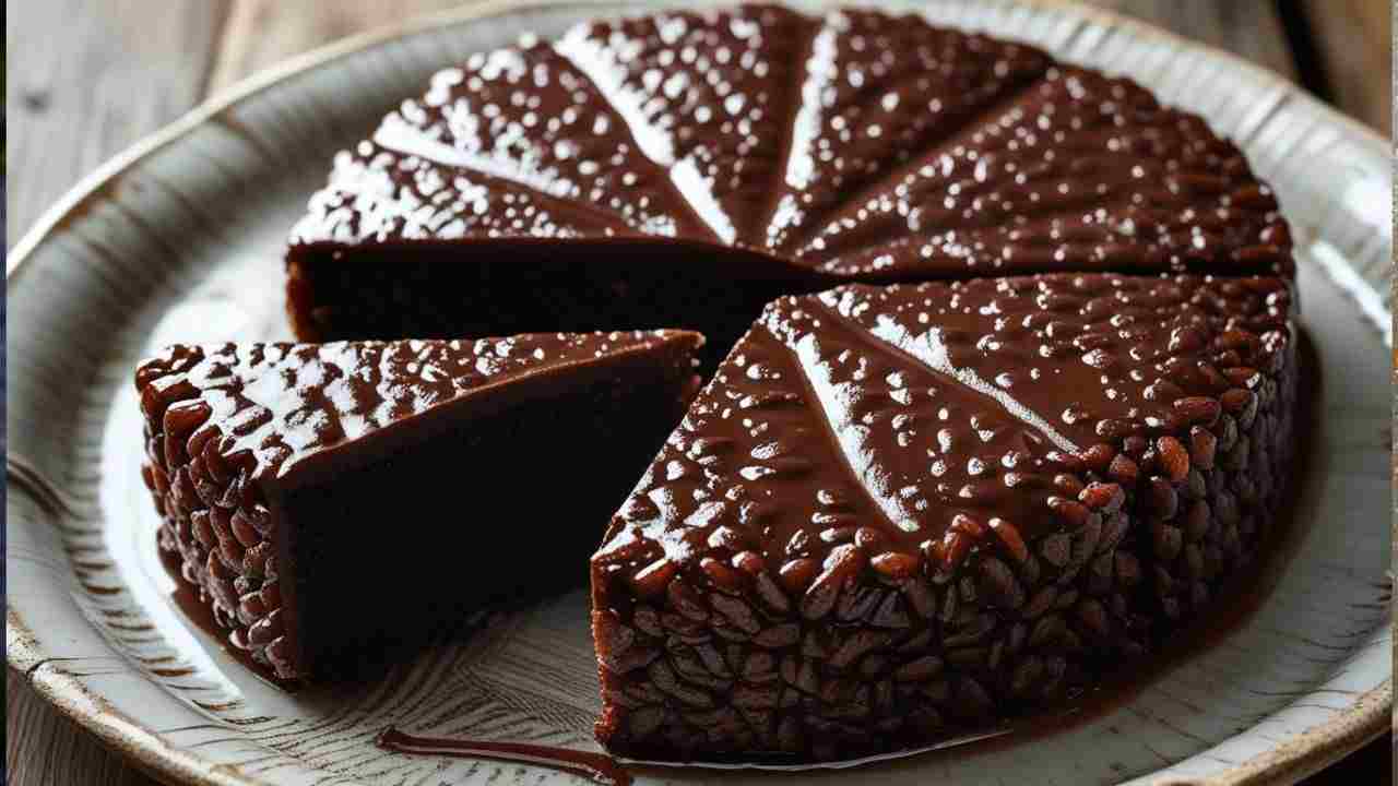 torta di riso al cioccolato